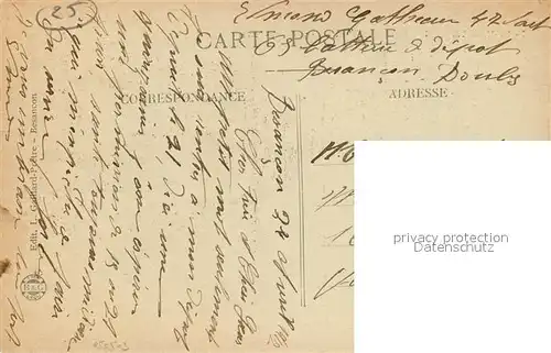 Besancon_Doubs Vue prise du Clocher Saint Jean Besancon Doubs