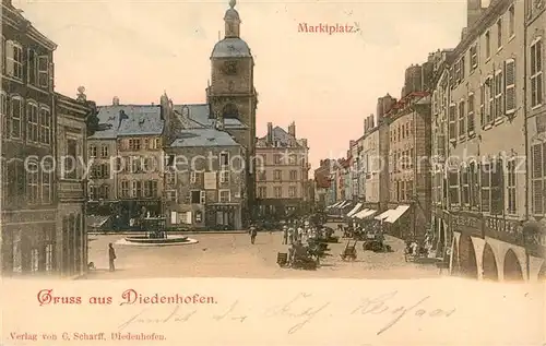 AK / Ansichtskarte Diedenhofen Marktplatz Diedenhofen