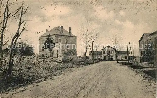 AK / Ansichtskarte Challerange Ortsmotiv Truemmer 1. Weltkrieg Challerange