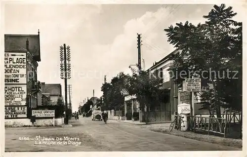 AK / Ansichtskarte Saint_Jean_de_Monts La Route de la Plage Saint_Jean_de_Monts