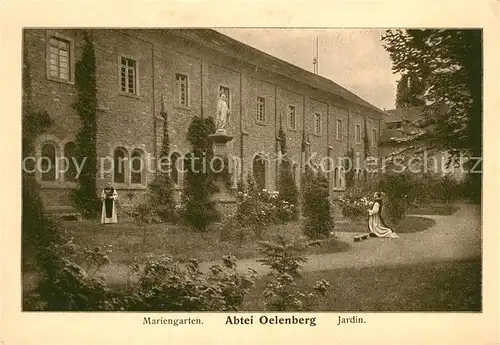 AK / Ansichtskarte Oelenberg_Elsass Abtei Mariengarten Jardin Oelenberg_Elsass