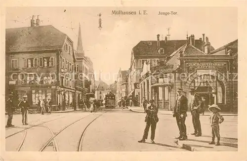 AK / Ansichtskarte Muelhausen_Elsass Junge Tor Muelhausen Elsass