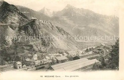 AK / Ansichtskarte Modane_Gare Vue generale et les Montagnes Modane Gare