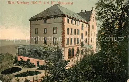 AK / Ansichtskarte Muenster_Elsass Hotel Altenberg Muensterthal Muenster_Elsass