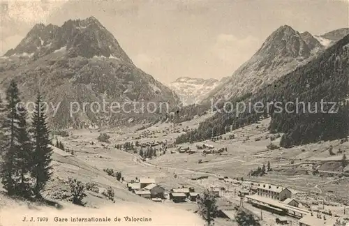 AK / Ansichtskarte Vallorcine_Haute_Savoie Panorama Gare internationale Alpes Vallorcine_Haute_Savoie