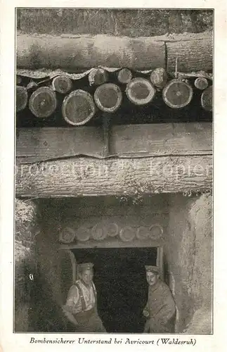 AK / Ansichtskarte Avricourt_Sarrebourg Bombensicherer Unterstand Waldesruh Avricourt Sarrebourg