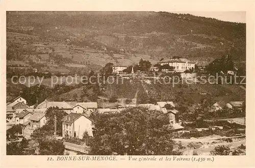AK / Ansichtskarte Bonne_sur_Menoge Vue generale et les Voirons 