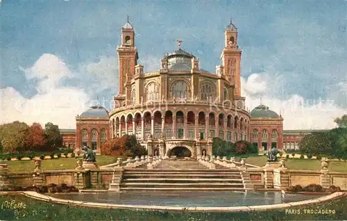 AK / Ansichtskarte Paris Palais du Trocadero Oilette Serie 952 No. 53 Kuenstlerkarte Paris