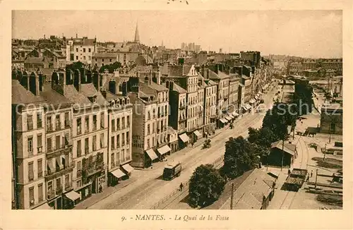 AK / Ansichtskarte Nantes_Loire_Atlantique Le Quai de la Fosse Nantes_Loire_Atlantique