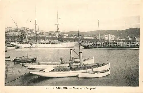 AK / Ansichtskarte Cannes_Alpes Maritimes Vue sur le port Bateaux Cannes Alpes Maritimes