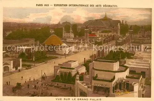 AK / Ansichtskarte Paris Exposition Internationale des Arts Decoratifs vue sur le Grand Palais Paris