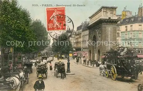 AK / Ansichtskarte Paris Boulevard Saint Denis Traffic Paris