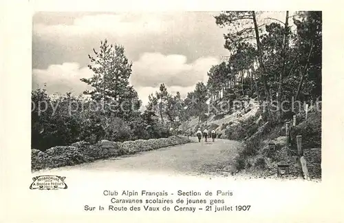 AK / Ansichtskarte Les_Vaux_de_Cernay Sur la Route Club Alpin Francais Caravanes scolaires de jeunes gens Les_Vaux_de_Cernay