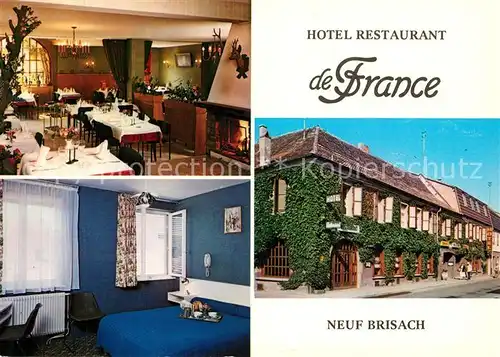 AK / Ansichtskarte Neuf Brisach Hotel Restaurant de France Neuf Brisach