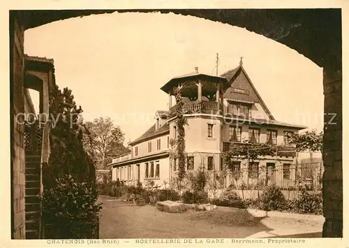 AK / Ansichtskarte Chatenois_Selestat Erstein Hotellerie de la Gare Chatenois