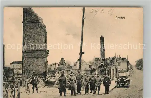 AK / Ansichtskarte Rethel_Ardennes Ruines Grande Guerre Truemmer 1. Weltkrieg Rethel Ardennes
