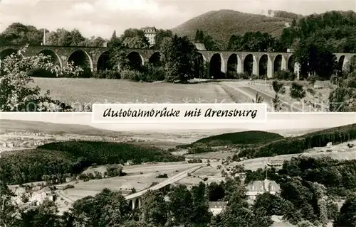 AK / Ansichtskarte Steinbergen Schloss Arensburg Autobahnbruecke Landschaftspanorama Steinbergen