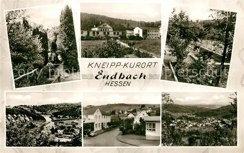 AK / Ansichtskarte Bad_Endbach Teilansichten Kneipp Kurort Wassertreten Panorama Bad_Endbach