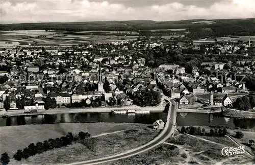 AK / Ansichtskarte Holzminden_Weser Fliegeraufnahme Holzminden Weser