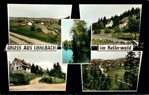 AK / Ansichtskarte Loehlbach Teilansichten Landschaftspanorama Teich Loehlbach