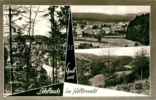 AK / Ansichtskarte Loehlbach Panorama Kellerwald Loehlbach