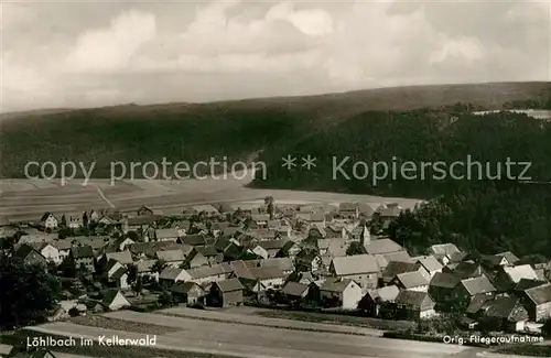 AK / Ansichtskarte Loehlbach Kellerwald Original Fliegeraufnahme Loehlbach