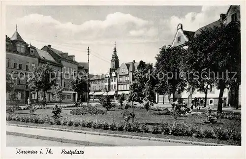 AK / Ansichtskarte Ilmenau_Thueringen Postplatz Ilmenau Thueringen