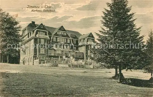 AK / Ansichtskarte Ilmenau_Thueringen Kurhaus Gabelbach Ilmenau Thueringen