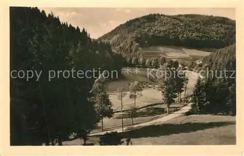 AK / Ansichtskarte Frauenwald_Thueringen Landschaftspanorama Blick auf Gabel Frauenwald Thueringen