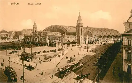 AK / Ansichtskarte Hamburg Hauptbahnhof Serie Luxusdruck Hamburg
