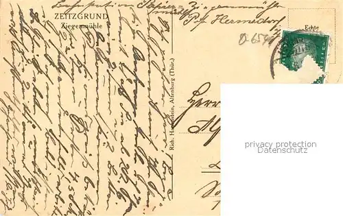 AK / Ansichtskarte Stadtroda Zeitzgrund Ziegenmuehle Stadtroda