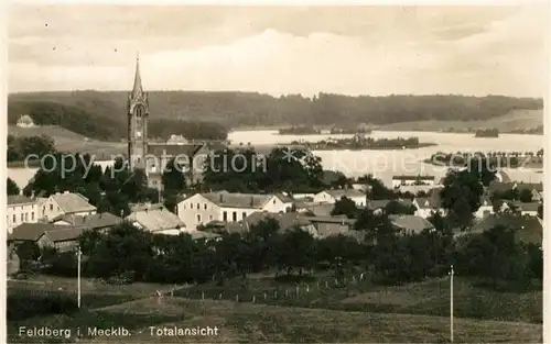 AK / Ansichtskarte Feldberg_Mecklenburg Totalansicht Feldberg_Mecklenburg