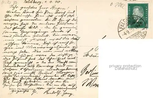 AK / Ansichtskarte Feldberg_Mecklenburg Totalansicht Feldberg_Mecklenburg