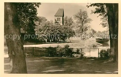 AK / Ansichtskarte Mirow Partie am Wallgraben Handabzug Mirow