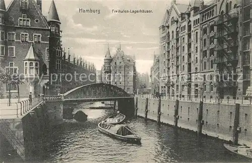 AK / Ansichtskarte Hamburg Freihafen Lagerhaeuser Hamburg