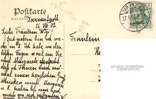 AK / Ansichtskarte Darmstadt Krafft s Ruhe Gedenkstaette Darmstadt