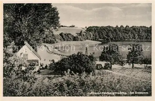 AK / Ansichtskarte Feldberg_Mecklenburg Partie am Erddamm Feldberg_Mecklenburg