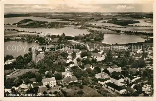 AK / Ansichtskarte Feldberg_Mecklenburg Fliegeraufnahme Feldberg_Mecklenburg