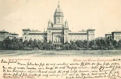 AK / Ansichtskarte Gross Lichterfelde Hauptkadettenanstalt Gross Lichterfelde