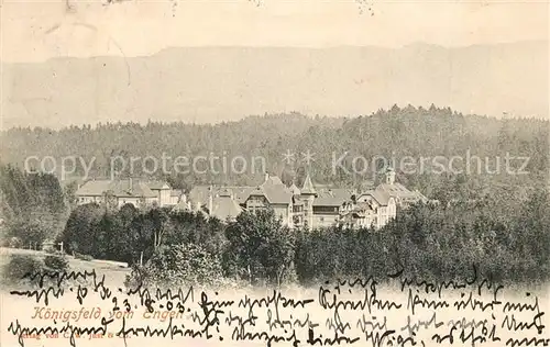 AK / Ansichtskarte Koenigsfeld_Schwarzwald Panorama Blick vom Engen Koenigsfeld Schwarzwald