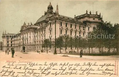 AK / Ansichtskarte Muenchen Justizpalast Muenchen