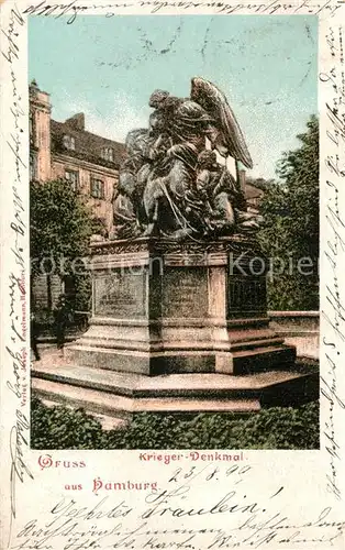 AK / Ansichtskarte Hamburg Kriegerdenkmal Hamburg