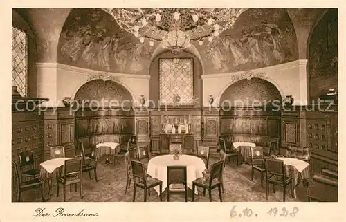 AK / Ansichtskarte Hamburg Ratseinkeller Der Rosenkranz Wandgemaelde Hamburg