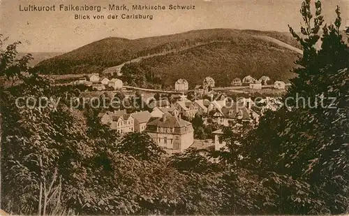 AK / Ansichtskarte Falkenberg_Mark Panorama Blick von der Carlsburg Falkenberg Mark