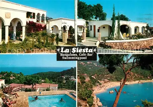 AK / Ansichtskarte Lloret_de_Mar Bungalows La Siesta Caf? Bar Pool Lloret_de_Mar