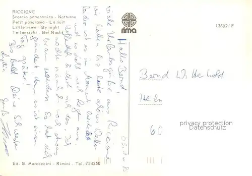 AK / Ansichtskarte Riccione Riviera Adriatica Riccione