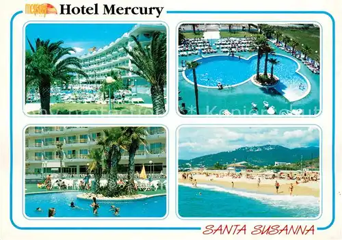 AK / Ansichtskarte Santa_Susanna Hotel Mercury Strand Pool Santa Susanna