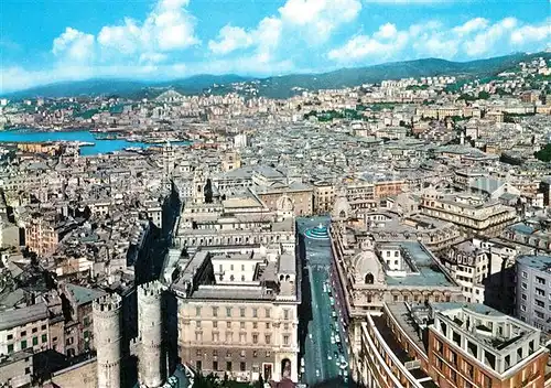 AK / Ansichtskarte Genova_Genua_Liguria Fliegeraufnahme  Genova_Genua_Liguria