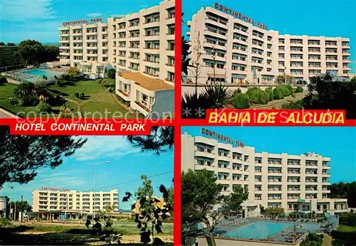 AK / Ansichtskarte Bahia_de_Alcudia Hotel Continental Park Pool Bahia_de_Alcudia