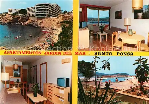 AK / Ansichtskarte Santa_Ponsa_Mallorca_Islas_Baleares Apartamentos Jardin del Mar Santa_Ponsa